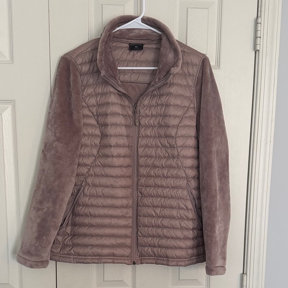 32 Degrees Women's Puffer Jacket - Taupe/Mauve
